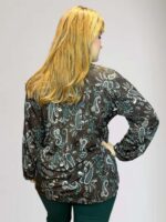 Μπλούζα εμπριμέ με λαχούρια - Image 3