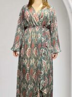 Φόρεμα εμπριμέ plus size