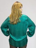 Μπλούζα σατέν κρουαζέ Plus size - Image 3