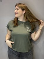 Μπλουζάκι με λεπτομέρεια στρας one size - Image 6