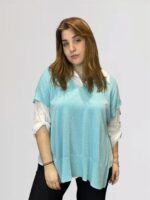 Πουκάμισο & καζάκα με χρυσοκλωστή one size