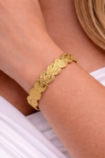 Ornate Gold Cuff Bracelet