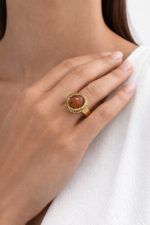 Vintage Gold Stone Ring