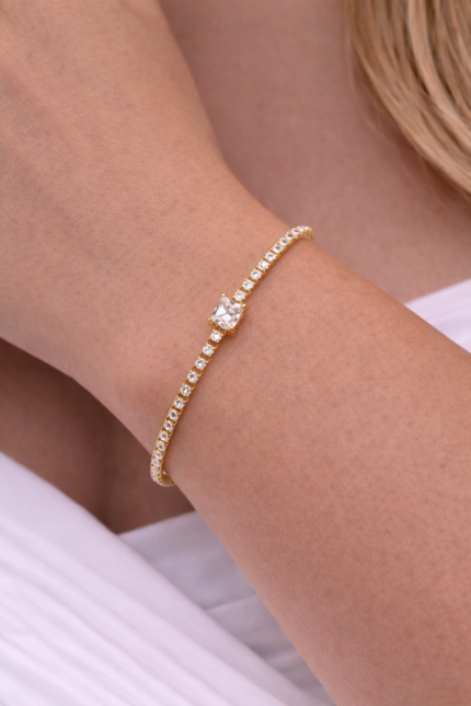 Luna Solitaire Tennis Bracelet