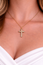 Radiant Crystal Cross Necklace