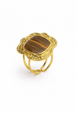 Vintage Tiger Eye Statement Ring - Image 2