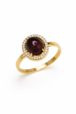 Δαχτυλίδι “Ruby Glow Halo”