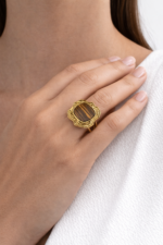 Vintage Tiger Eye Statement Ring