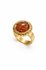Vintage Gold Stone Ring - Image 2