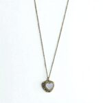 Vintage Pearl Heart Necklace – Vintage Καρδιά με φίλντισι - Image 2