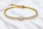 Luna Solitaire Tennis Bracelet - Image 2