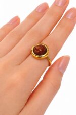 Luna Brown Stone Ring