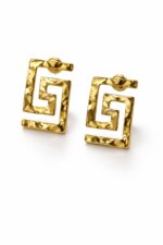 Helios Greek Key Earrings - Image 2