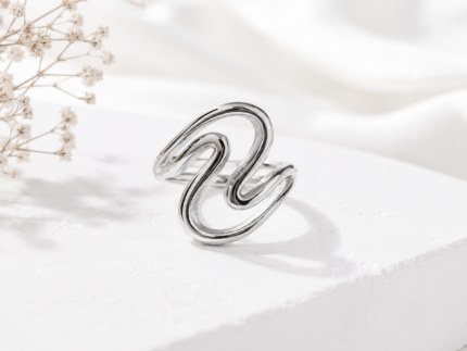 Silver Flow Ring