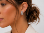 Silver Waves Hoops