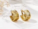 Golden Waves Hoops - Image 3