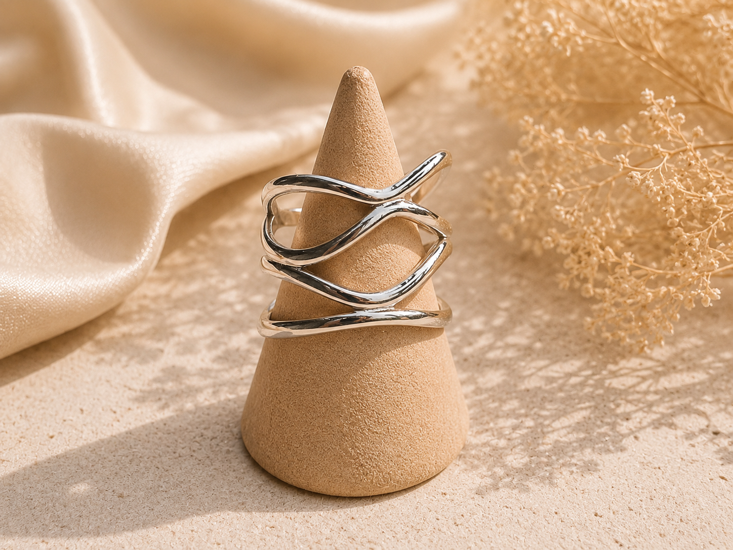 Silver Flow Ring