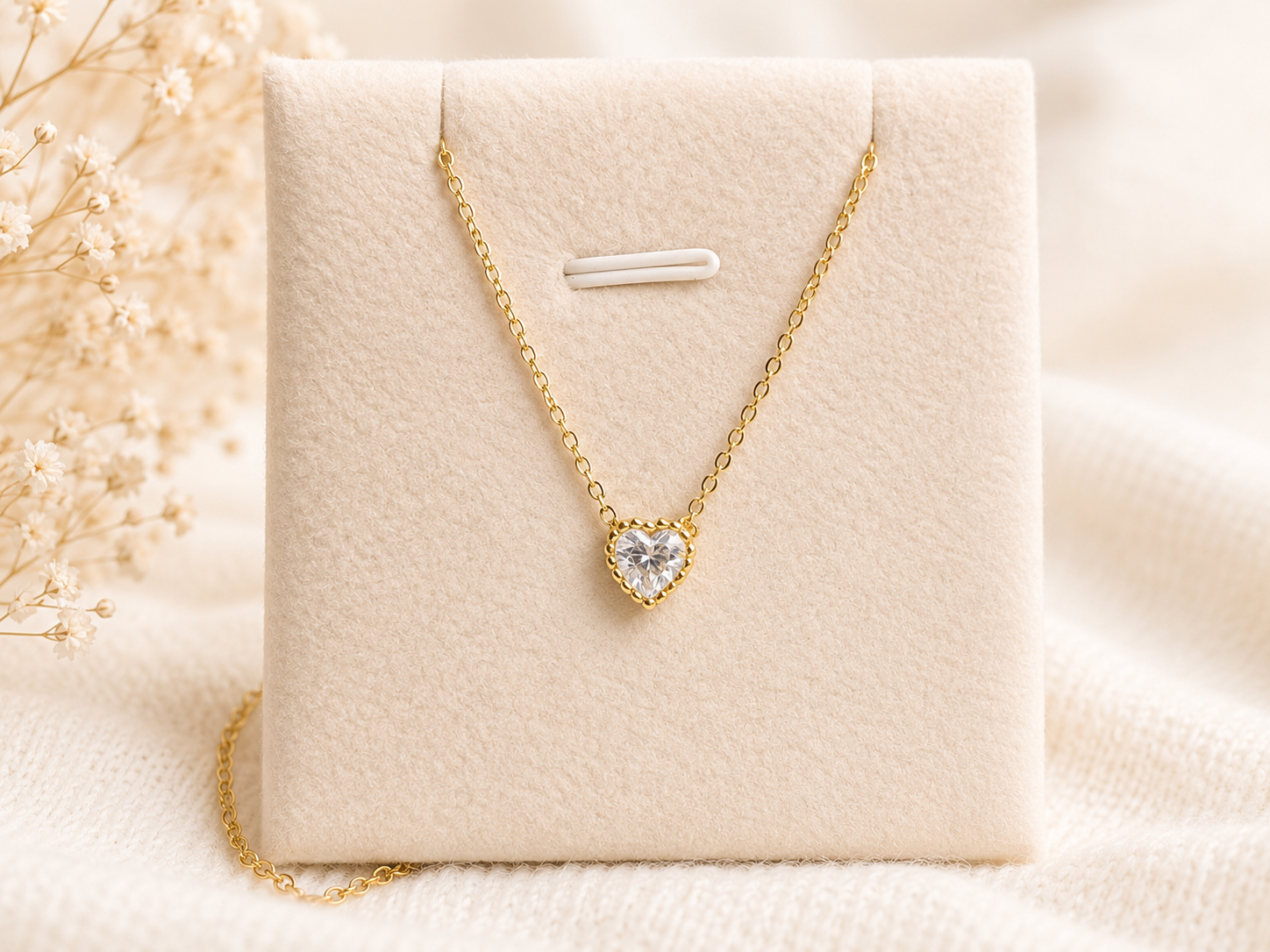 Golden Heart Spark Necklace