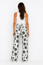 Rose Bloom Wide Leg Jeans - Image 2