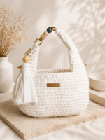 Luna Pearl – Χειροποίητη Πλεκτή Τσάντα - Image 2
