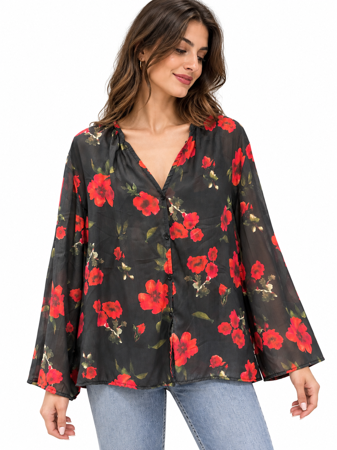 Floral Romance Πουκαμίσα One Size