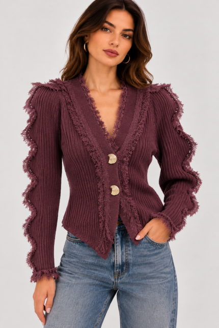 Burgundy Amour Top one size