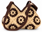 Cocoa Daisy – Χειροποίητη Πλεκτή Τσάντα - Image 2